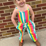 Girls Millie Rainbow Stripe Jumpsuit