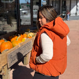 Hooded Bubble Puffer Vest