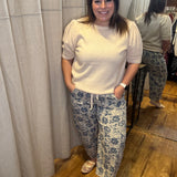 Printed Drawstring Pants