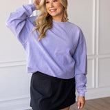 Pastel Luxe Corded Crew