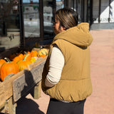 Hooded Bubble Puffer Vest