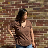 Zoie V-Neck Short Sleeve Top