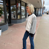 Oversized Striped Casual Knit Top