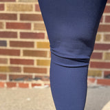 Plus Nylon Ribbed Leggings