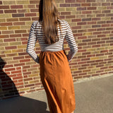 Ribbed Knit Long Sleeve High Waist Dress