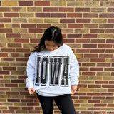 Reversible Grey Iowa Sweatshirt
