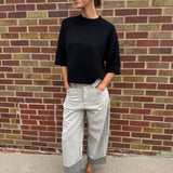 Soft Knit Short Sleeve Sweater Top
