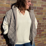 Quilted Hoodie Vest