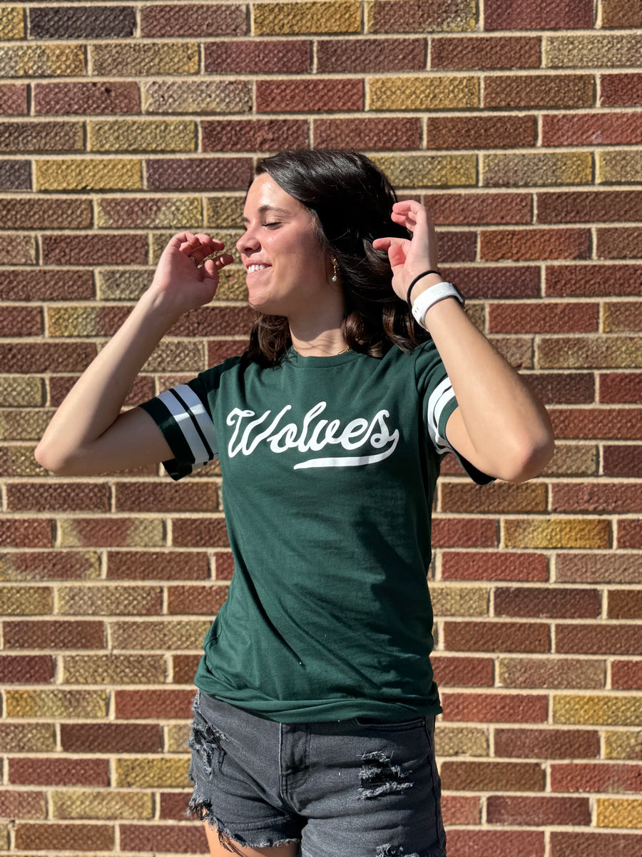 Varsity Sleeve Wolves Tee