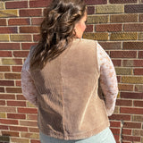 Camel Corduroy Vest