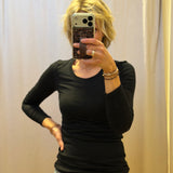 Round Neck Long Sleeve Basic Top