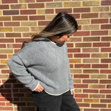 Diamond Knit Pullover Sweater