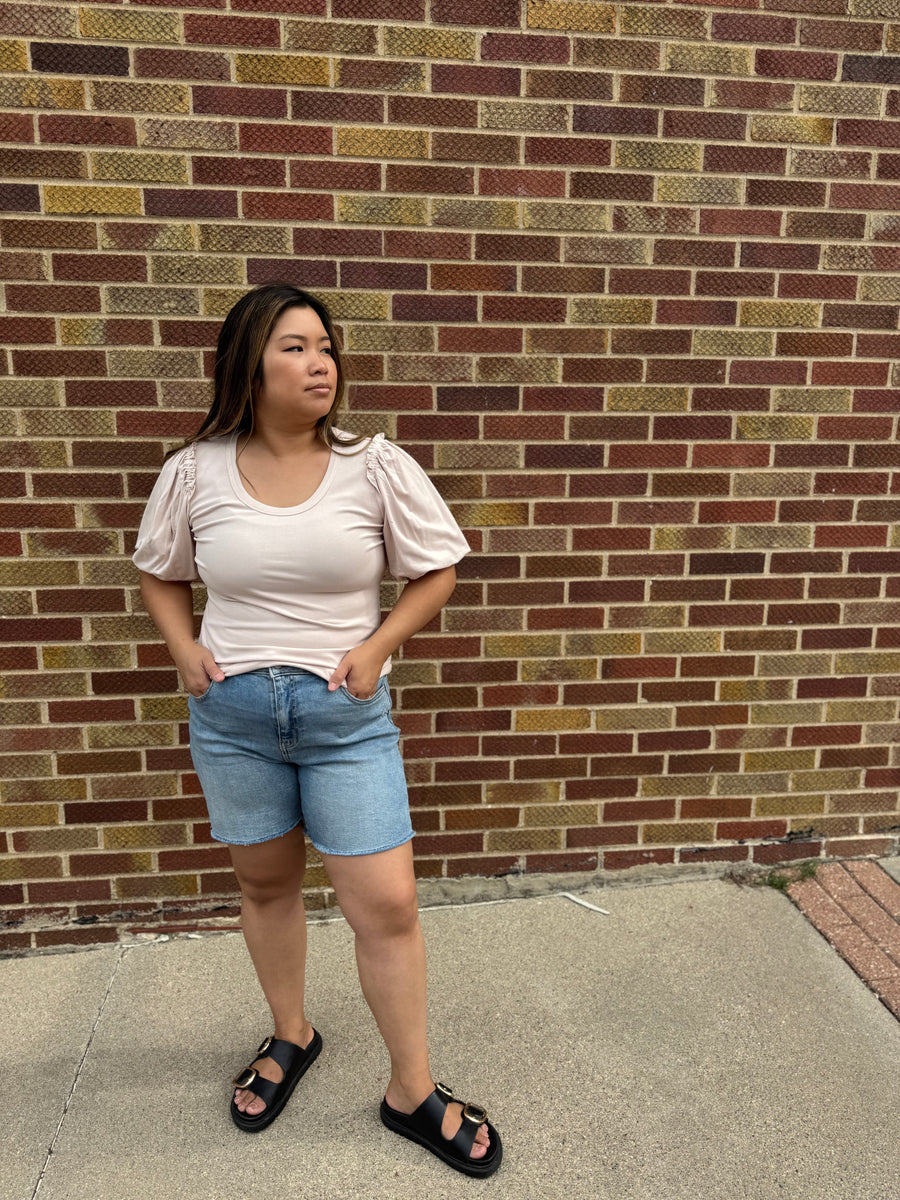 Bubble Sleeve Top