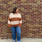 Wide Neck Knitted Sweater