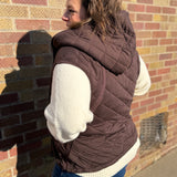 Quilted Hoodie Vest