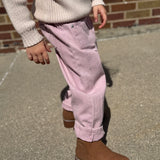 Kids Acid Washed Barrel Denim Pants