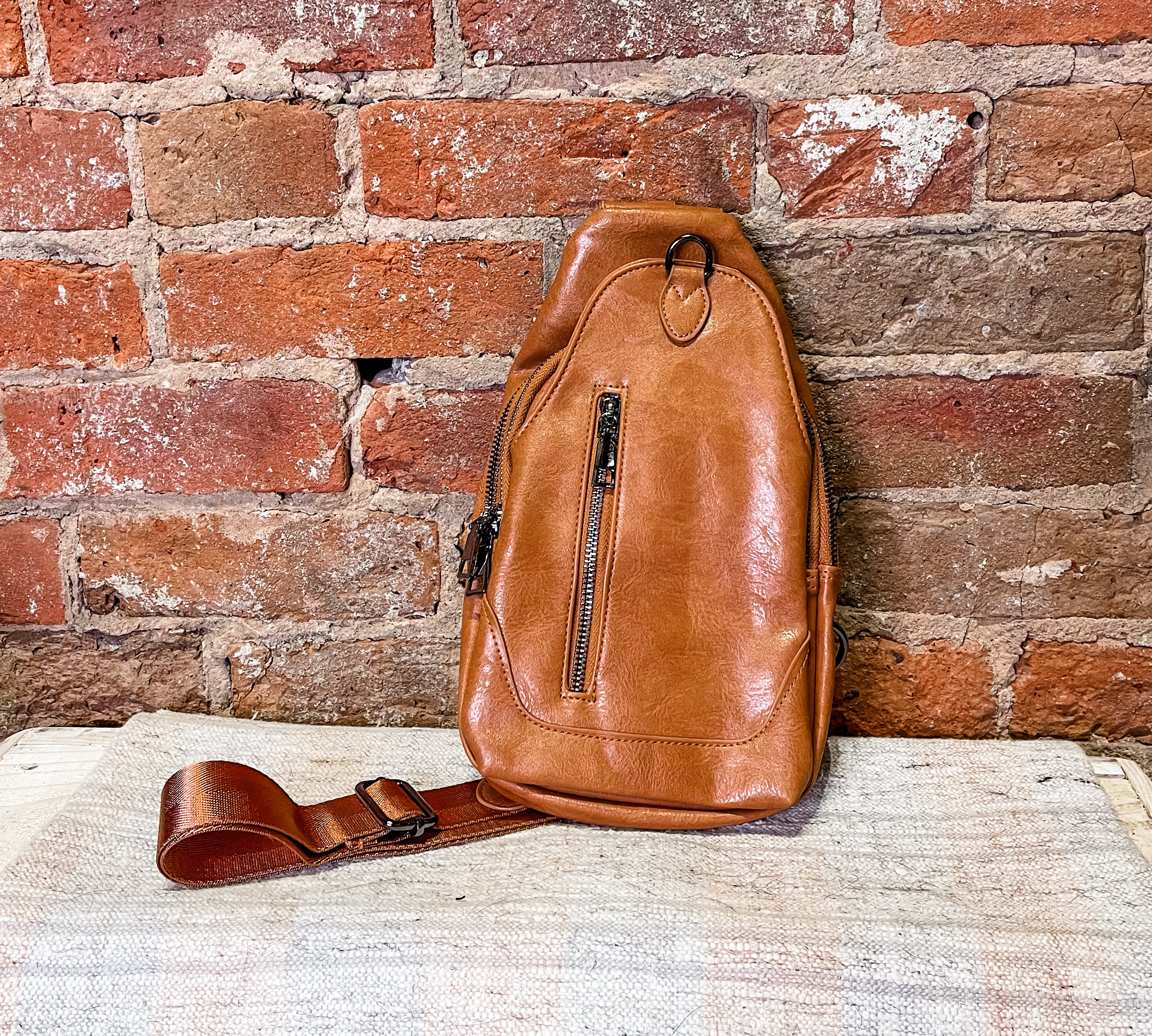 Jessica Sling Bag with Zipper Details