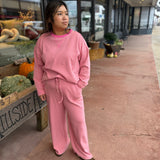 Striped Relaxed Wide Leg Pants