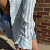 Multi Stripe Button Up Shirt