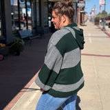 Striped Oversize Hoodie Sweater