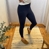 Nylon Ribbed Leggings