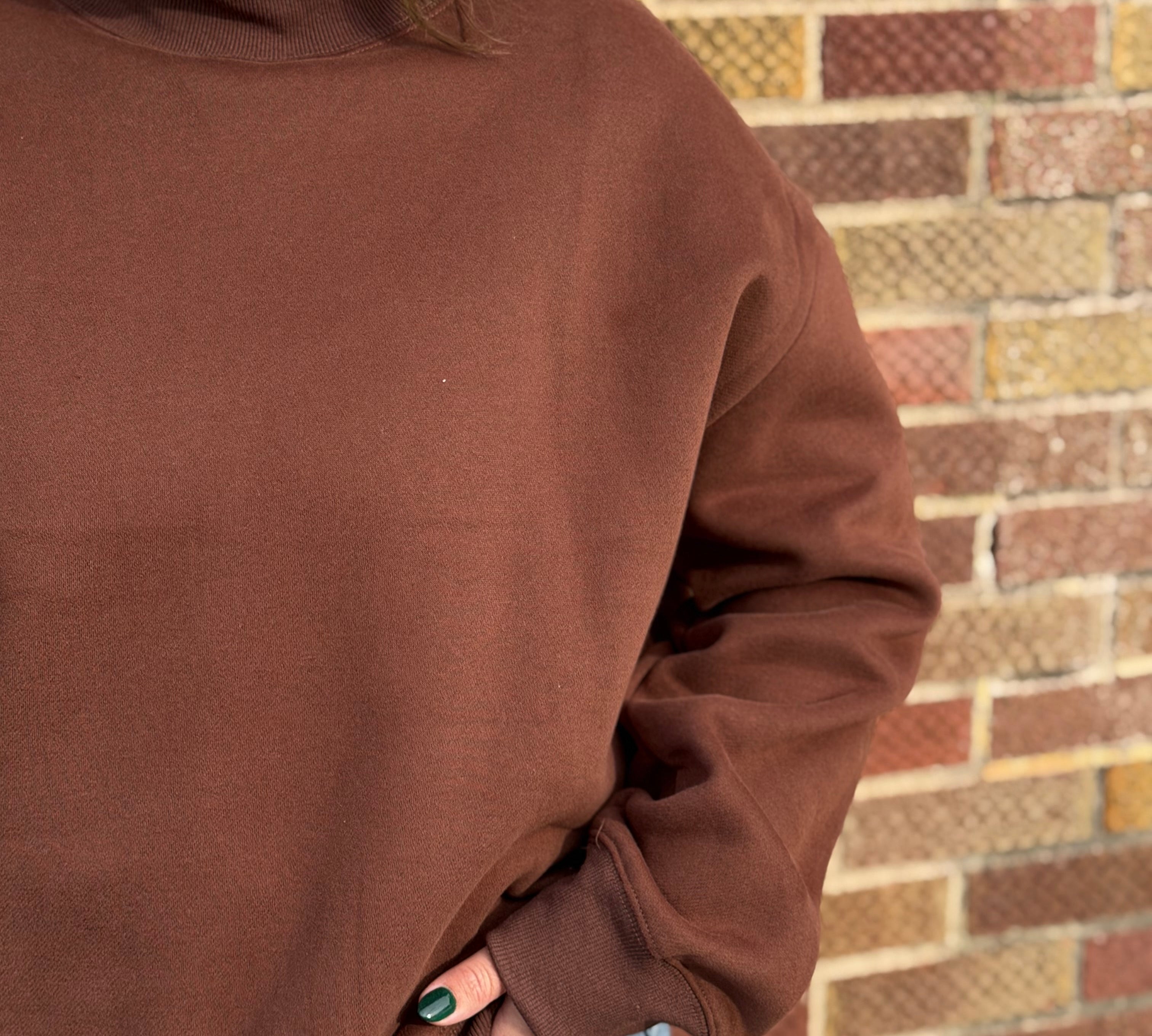 Mock Neck Sweatshirt