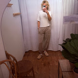 Wide Leg Cotton Jogger Sweatpants