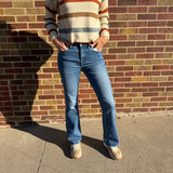 Vervet High Rise Clean Cut Hem Bootcut Jeans