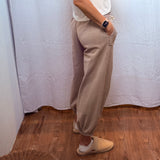 Wide Leg Cotton Jogger Sweatpants