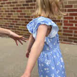 Girls Periwinkle Dainty Flower Dress