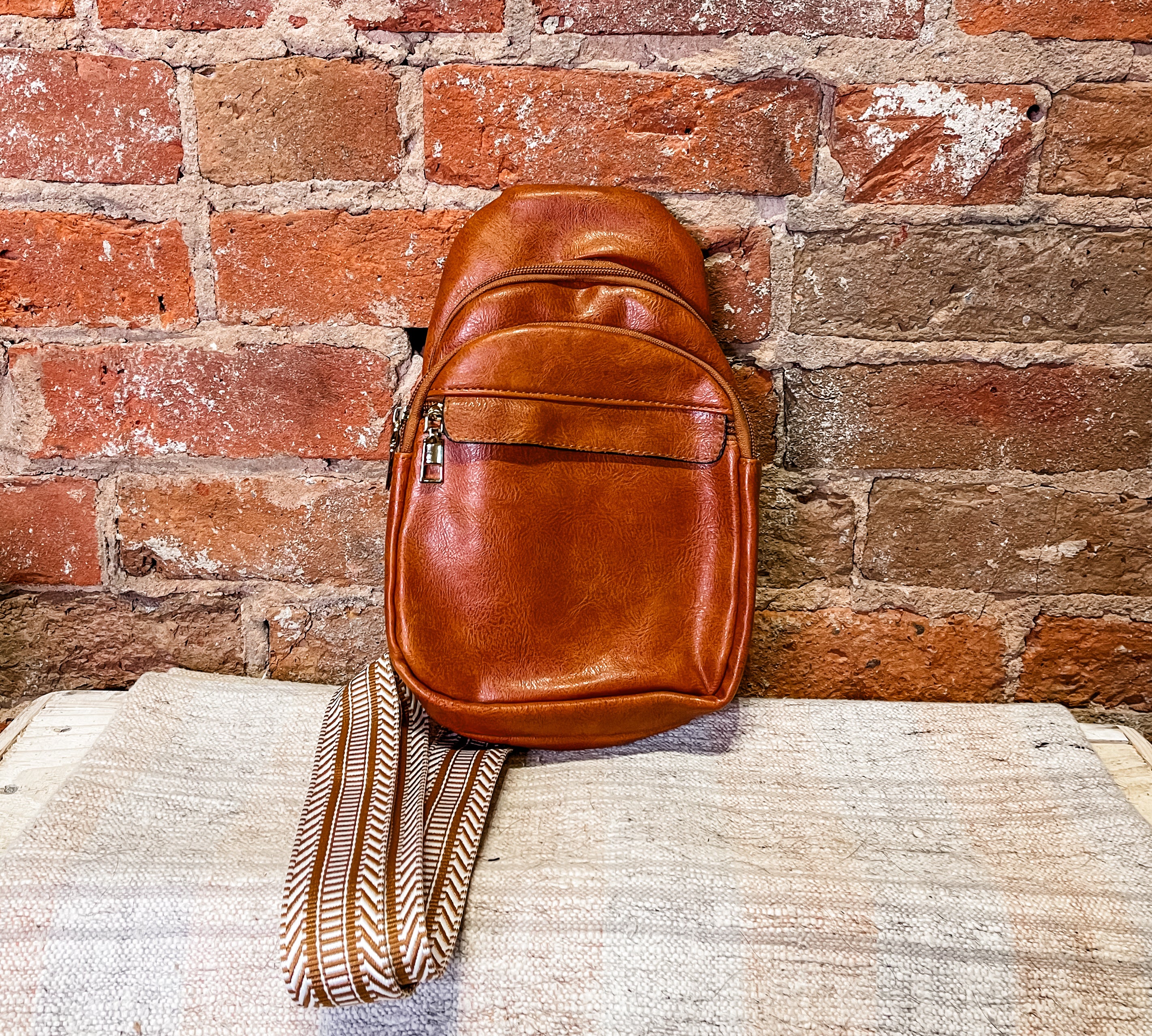 Larissa Sling Bag with Zipper Details