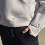 Modal Scuba Quarter Zip Hoodie Jacket