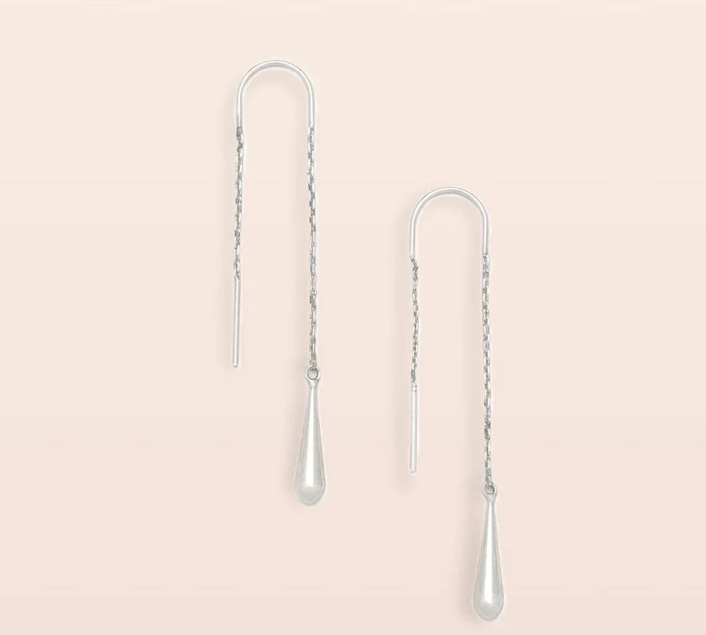 Teardrop Threader Earring