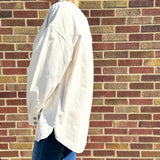Off White Oversized Denim Shirt