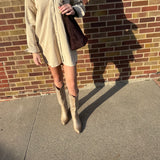 Long Sleeve Corduroy Dress