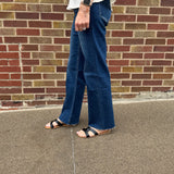 Auburn High Rise Slim Wide Vervet Jeans