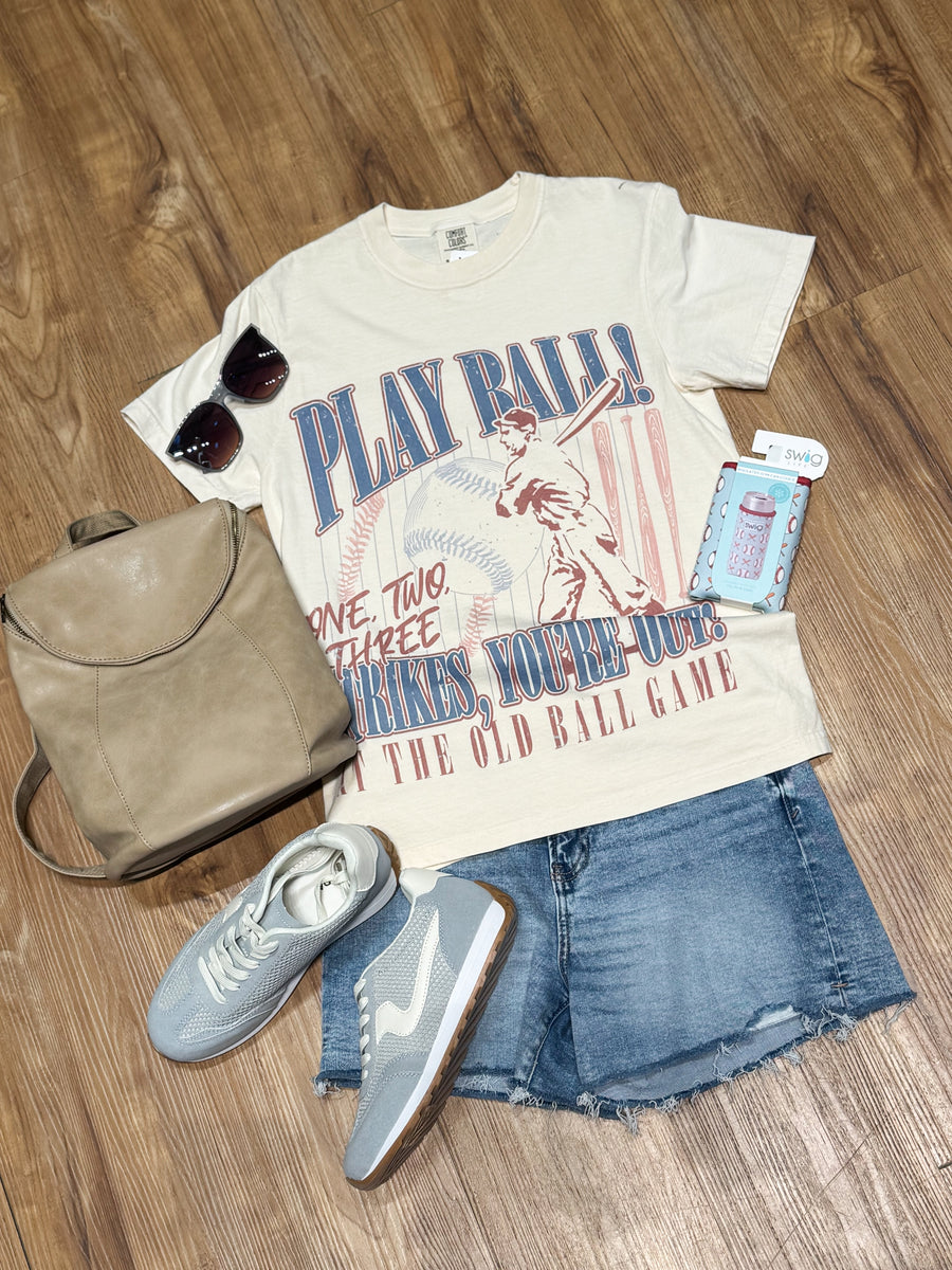 Vintage Old Ball Game Graphic Tee