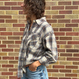 Button Down Plaid Flannel Shirt