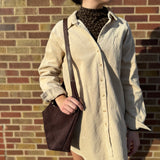 Long Sleeve Corduroy Dress