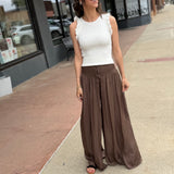 Smocked Wide Waist Resort Pants