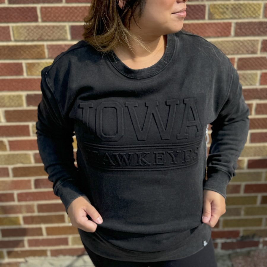 Iowa College Lines Crew Sweatshirt