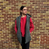 Hooded Tunic Puffer Vest