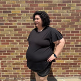 Plus Flutter Sleeve Top