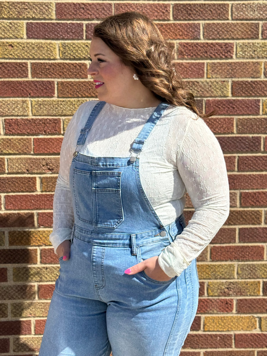 Vintage Denim Barrel Overalls