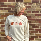 Long Sleeve Fall Patch Work Sweatshirt