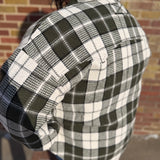 Plus Oversize Checkered Casual Shacket