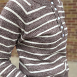 Raglan Sleeve Half Button Up Pullover
