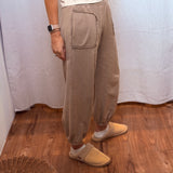 Wide Leg Cotton Jogger Sweatpants