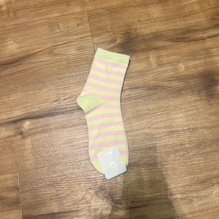 Plush Stripe Cozy Socks