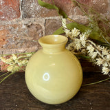 Small Yellow Glass Bottle